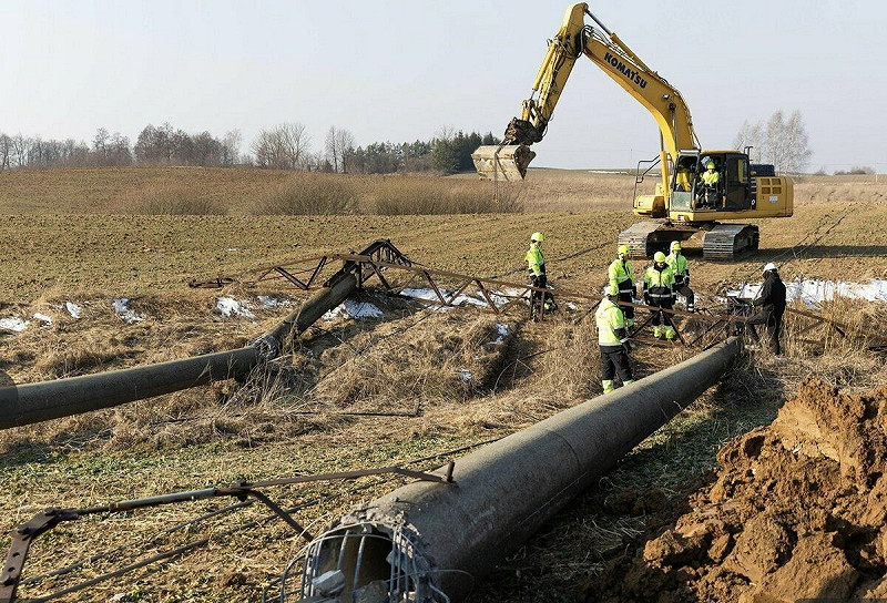  立陶宛國家電力傳輸營運商 Litgrid 宣布，已完成拆除所有連接俄羅斯加里寧格勒地區的跨境電纜。 圖：翻攝自 X 