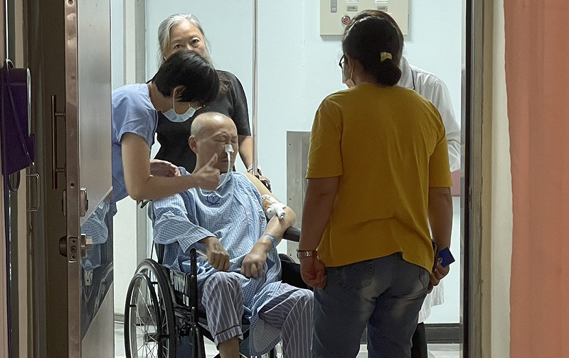 曾經的熱血郵差義消辛國勝,屢次遭受大病折磨。 圖:孫家銘翻攝