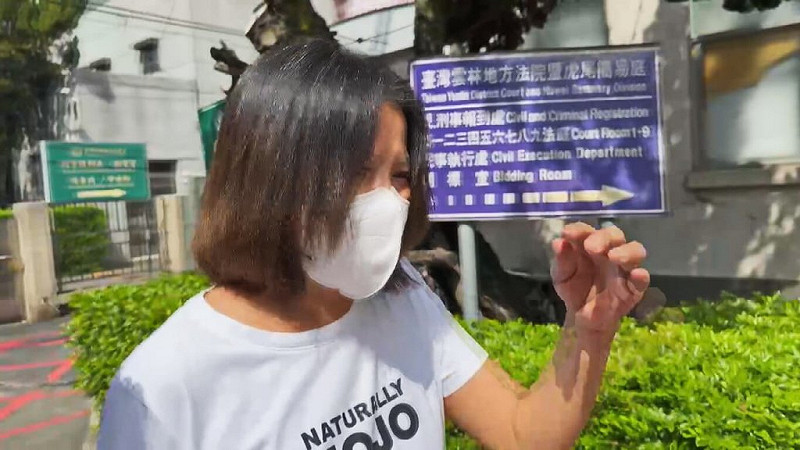 前雲林縣台西鄉長林芬瑩涉向綠能公司收受賄賂新台幣560萬元，涉犯貪污治罪條例案件，處有期徒刑12年定讞，22日報到入監。（民眾提供）中央社記者蔡智明傳真　114年9月22日   