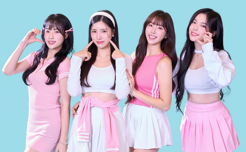 朴旻曙(左起)、南珉貞、安芝儇、趙娟週等人組成女團「2S」，在今年3月舉辦粉絲見面會。   圖：翻攝自2S SPOTAINMENT IG