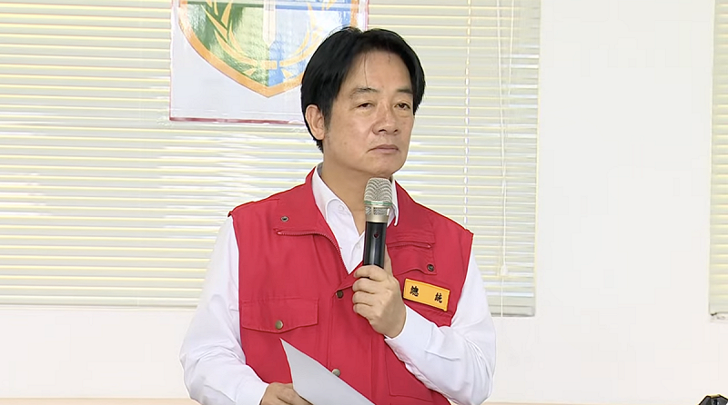賴清德說，國軍在避免誤解情況下，可以進入民宅幫忙。   圖：翻攝自共訊