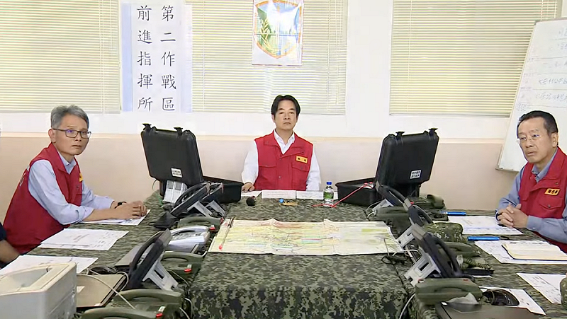 賴清德前往花蓮勘災。   圖：翻攝自共訊