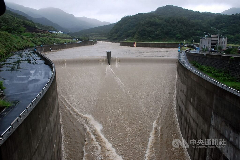基隆河員山子分洪道。（中央社檔案照片）   