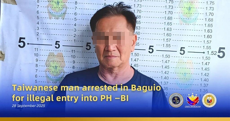 菲律賓移民局28日與警方合作，在北部山城碧瑤市逮捕一名69歲的鄭姓台灣男子。   圖/取自菲律賓移民局網頁immigration.gov.ph 