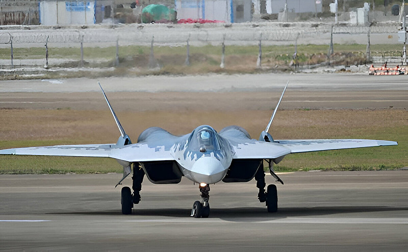 俄羅斯製 Su-57 戰機。   圖：翻攝自 X