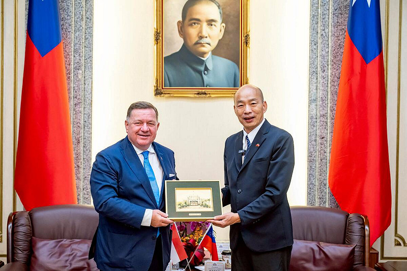 立法院長韓國瑜1日接見奧地利國會議員訪問團   圖：立法院提供
