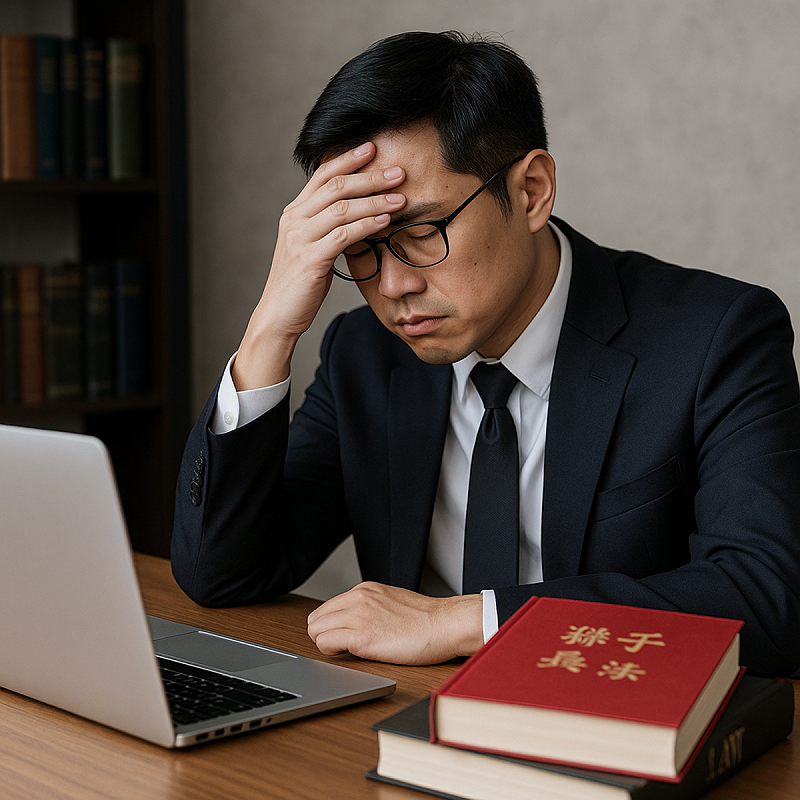 雷丘律師朱立偉分享父母揚言告不生孫子的兒子求償，感嘆世界已瘋不知該說什麼。(圖為情境示意)   圖：ChatGPT　AI 生成 / 曾郡秋 製