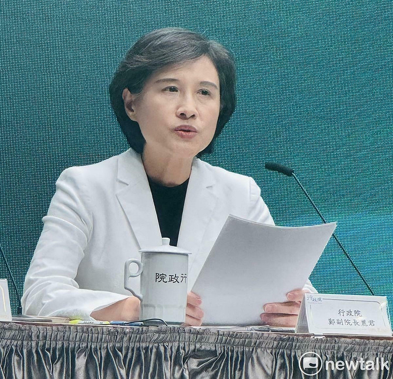 行政院副院長鄭麗君今（2日）證實有向美國爭取打造「台灣模式」園區，目的是合作打造民主供應鏈，希望通過產業、金融及政府協力讓企業不用單打獨鬥。   圖：謝莉慧/攝
