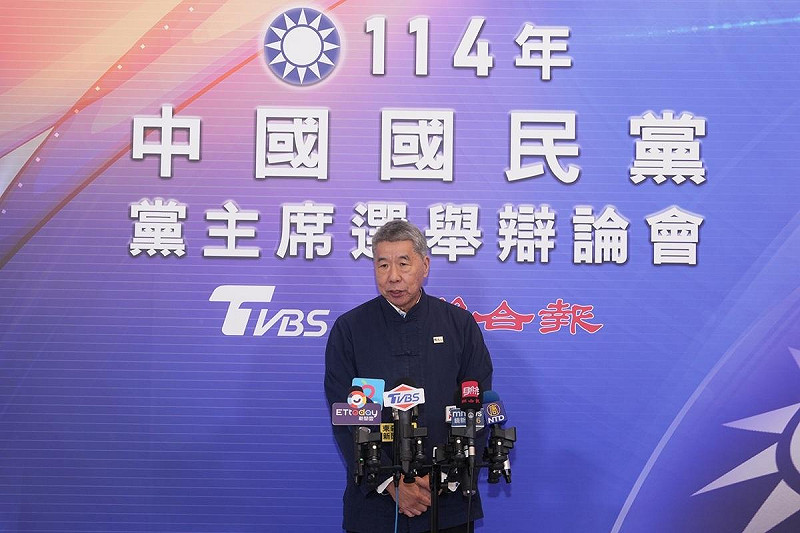 國民黨主席候選人、孫文學校總校長張亞中。   圖：《TVBS》/提供