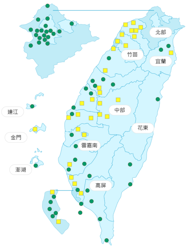 環境部公布各地空氣品質概況。   圖：環境部提供