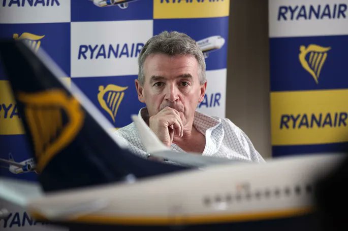  瑞安航空（Ryanair）執行長奧利瑞（Michael O’Leary）痛批歐盟與歐盟執委會主席范德賴恩「無能」，直言「為什麼我們不直接擊落這些無人機？」 圖：翻攝自 X 
