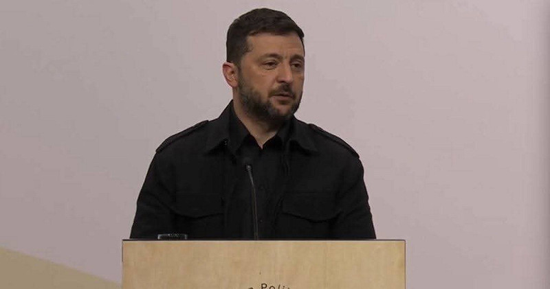  烏克蘭總統澤連斯基（Volodymyr Zelenskyy）。 圖：翻攝自 X 