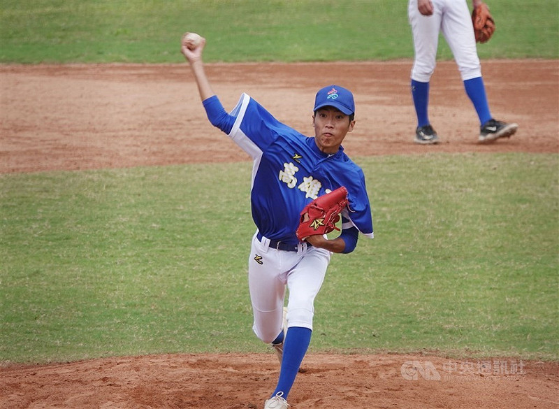 投手蘇嵐鴻有望與美國職業棒球聖地牙哥教士隊（San Diego Padres）簽約。（中央社檔案照片）   