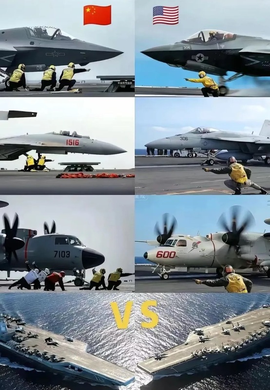 福建艦 × 殲-35福特號 × F-35C   圖：翻攝自國平視野