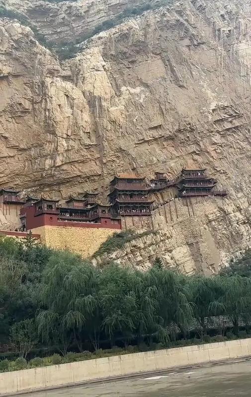 山西恆山懸空寺。   圖：翻攝自 騰訊新聞