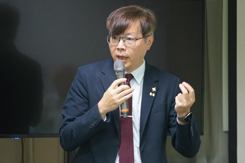 參與今天決議會議的台灣基進黨主席王興煥。   圖：台灣基進黨提供