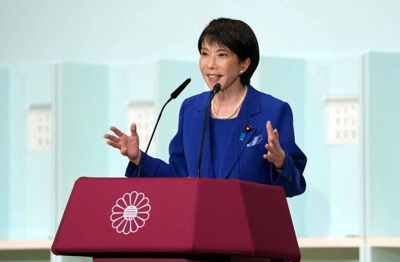 高市早苗當選自由民主黨總裁，有望成為日本第一個女首相。   圖：翻攝自 X《台湾史.jp》