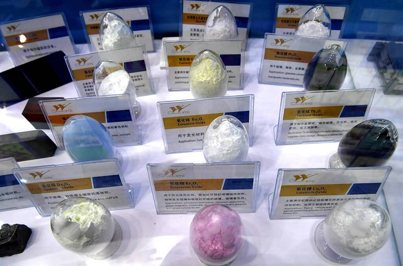 中國稀土產品。   圖 : 翻攝自中新社