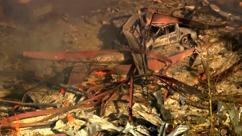 美國10日清晨發生一起震撼全州的工廠大爆炸，失聯的18人「推定已罹難」。   圖/截取自X平台影片