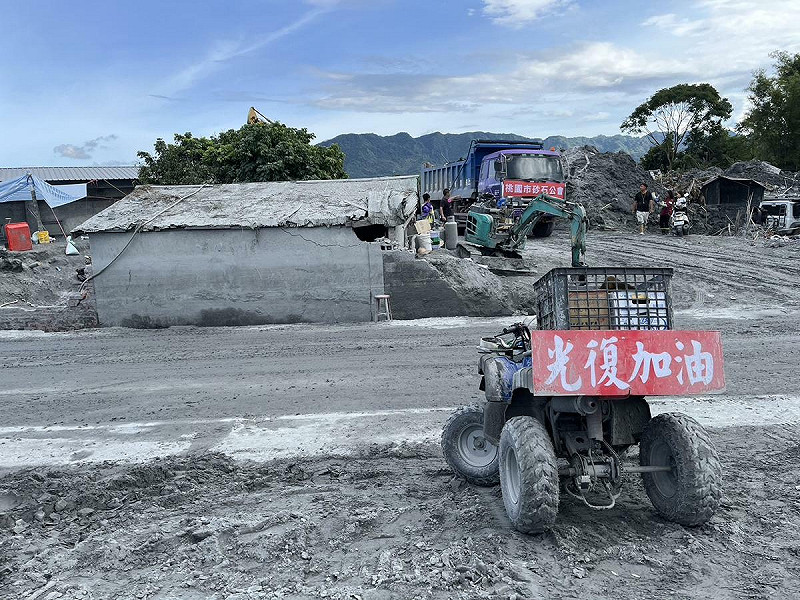 花蓮災區受損農田現況。   圖：農業部／提供