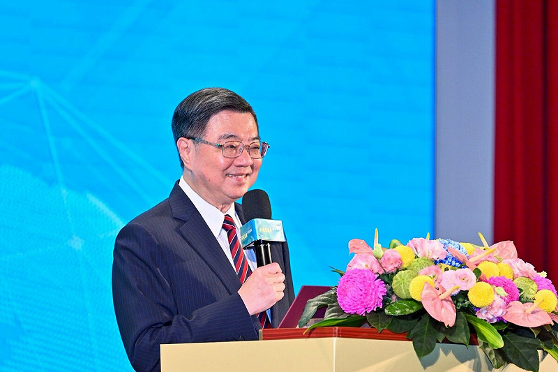 行政院長卓榮泰今（13）天出席客家委員會主辦的「2025全球客家文化會議」。   圖：擷自卓榮泰臉書粉專