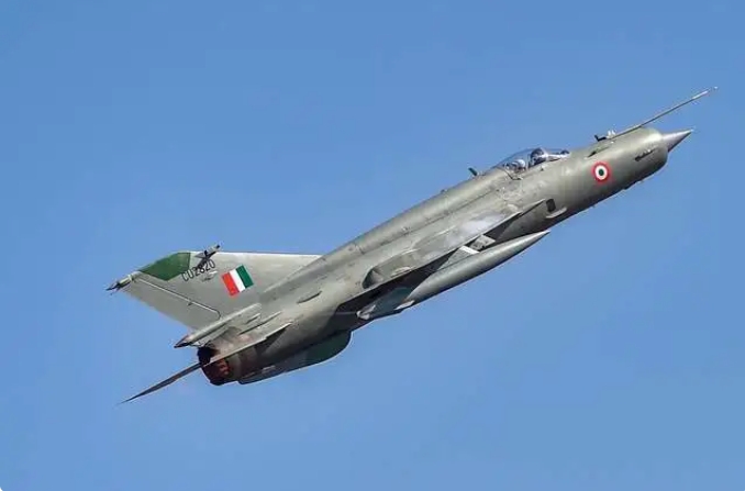 印軍的米格-21戰機已全部退役。   圖 : 翻攝自空翼視頻