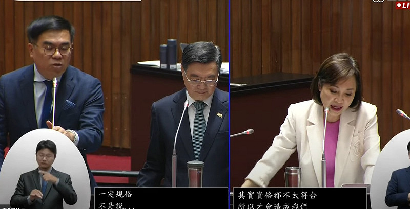 國民黨立委柯志恩質詢光電爭議。   圖：擷取自國會頻道
