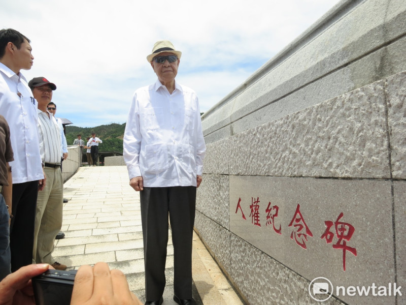 前總統李登輝曾參訪綠島人權園區。   圖：林朝億 / 攝（資料照片）