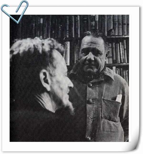 莎士比亞書店主人喬治•惠特曼(左)。照片來源：翻攝自網路   
