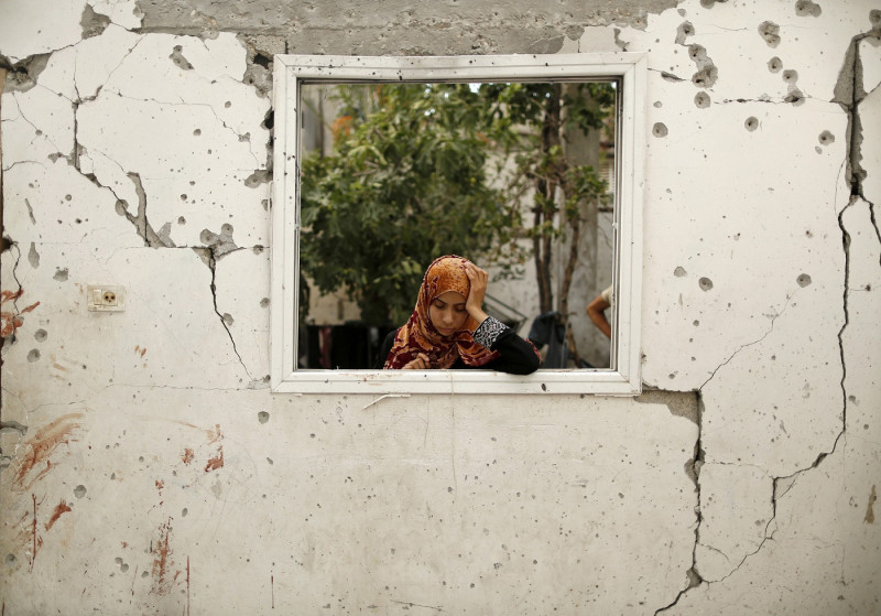 以色列與巴勒斯坦關係緊張，2014年8月兩國還在加薩地區開火，造成雙方均有平民死傷。圖片來源：達志影像/路透社資料照片   