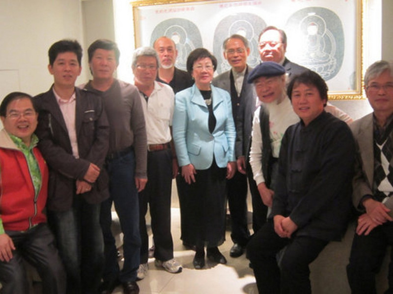 前副總統呂秀蓮希望藉由聯展，展出台灣藝術家的才華，並催生台灣文化藝術村。圖：台灣文化會館基金會   