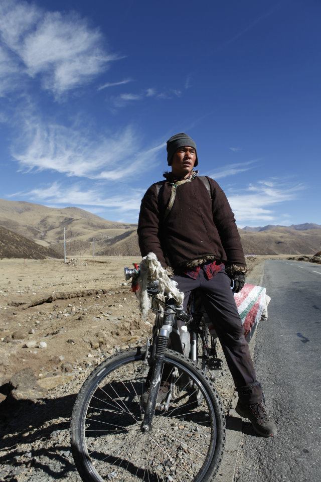 兩岸合作電影《轉山》，是以中國滇藏風光為背景拍攝，風光令人驚艷。圖為電影男主角張書豪。圖片來源:彰化縣文化局提供   
