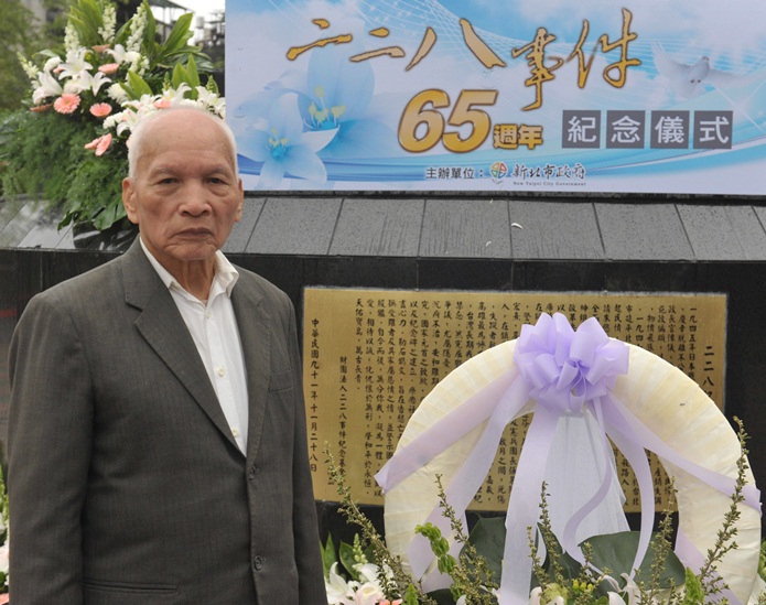 85歲的228事件受害者陳木桂認為，事件是執政者的智慧不夠、作法不適當所引起。圖：陳冠廷/攝   