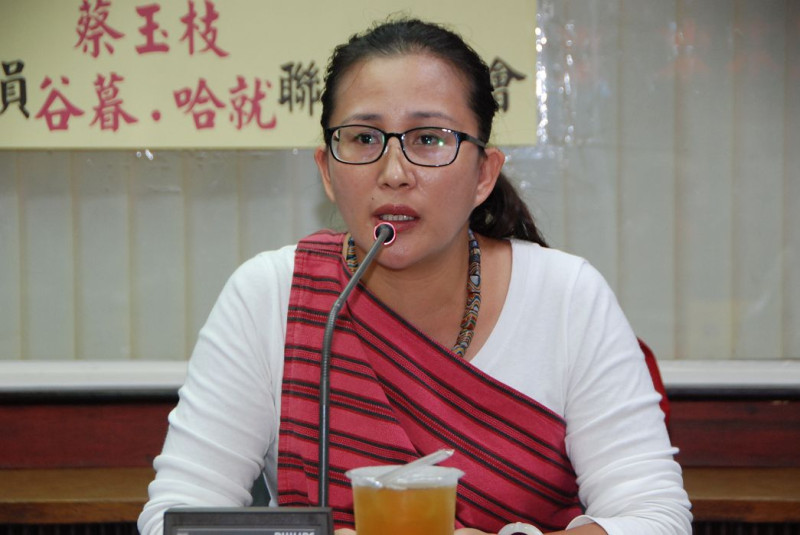 台南市議員谷暮．哈就呼籲落實原住民政策。圖：黃博郎/攝   