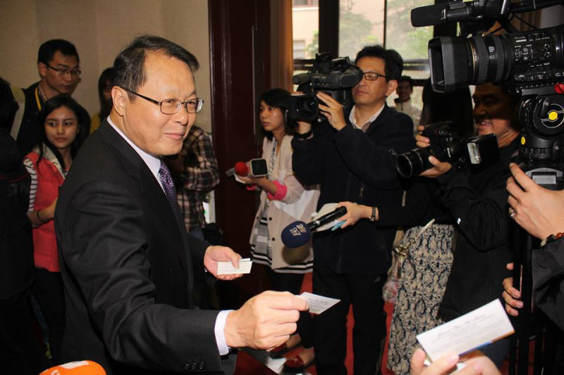 曾擔任過台中市副市長的行政院副秘書長蕭家淇今（14）天宣布，他將參選台中市立委補選。圖：新頭殼資料照片   