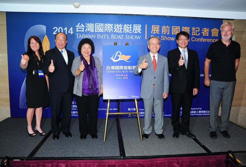 高雄市為打造遊艇製造為旗艦產業，將舉辦「2014台灣國際遊艇展」，並提前在國際造勢。
圖片來源：高雄市政府提供。   