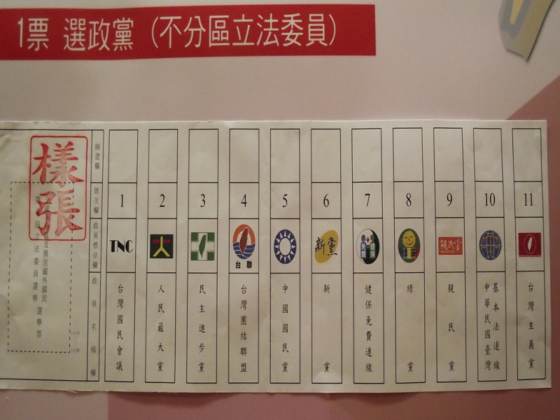 此次共有11政黨登記參選，將角逐34席的全國不分區立委。圖片：陳冠廷/攝   
