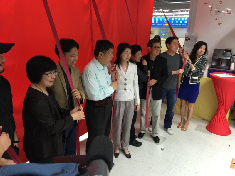 台北市長柯文哲今(31)日下午出席「StartUP@Taipei」創業平台啟動記者會。圖：劉奕霆/攝   