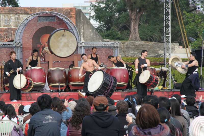 台南市國際鼓樂節從大年初一起到年初六（1月28日）舉辦。圖片來源：台南市政府提供   
