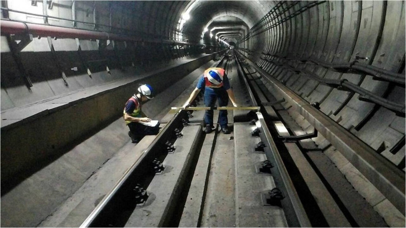 台北市捷運局29日下午召開記者會表示，捷運局依北市府指示，於4月24日成立監督小組進入大巨蛋開挖基地內勘查。圖：台北市捷運局提供   