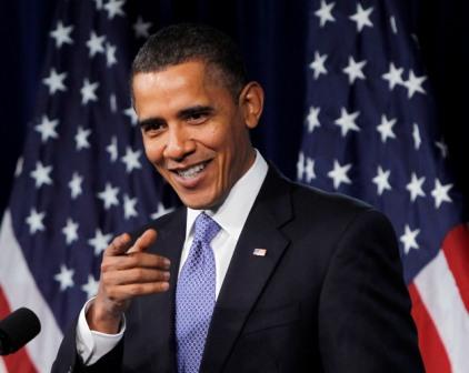美國總統歐巴馬美國時間3日在參院演講時，他將確保國際匯率給美元一個公平的競爭優勢。
圖片來源:達志影像/路透社   