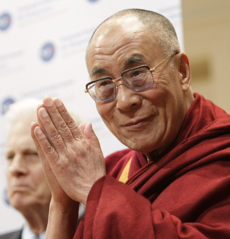 面對華盛頓的低調禮遇，在美國訪問的達賴喇嘛表示，自己並無任何不滿。圖片來源：達志影像/美聯社   