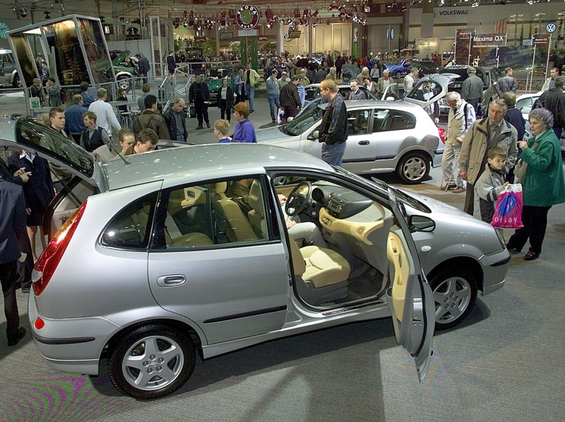 日本Nissan汽車也將因油門踏板問題，在日本召回5款共25,024輛問題車，包括照片中的Tino。資料照片：達志影像/美聯社。   