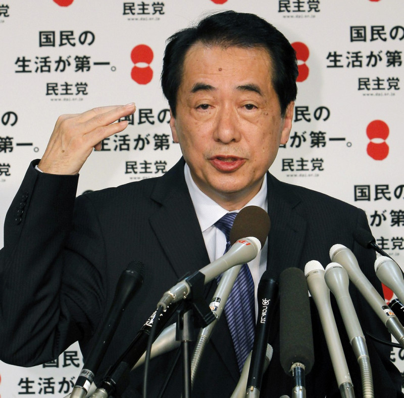 日本副首相兼財務大臣菅直人當選民主黨的閣揆，下午將被參眾兩院選為日本首相。圖片來源：達志影像／美聯社   