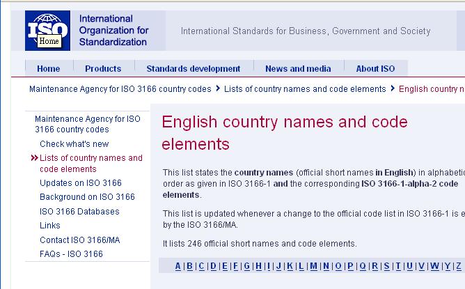 國際標準組織（ISO）以「中國台灣省」稱呼台灣，遭台灣政府一狀告進瑞士聯邦法院，控告ISO侵犯台灣名稱權，不過卻在星期四晚間，瑞士聯邦法院做出不受理判決。圖為ISO組織的網站。   