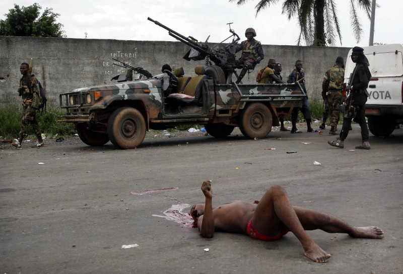 象牙海岸主要城鎮阿必尚週六再爆激戰。圖片：達志影像/路透社   