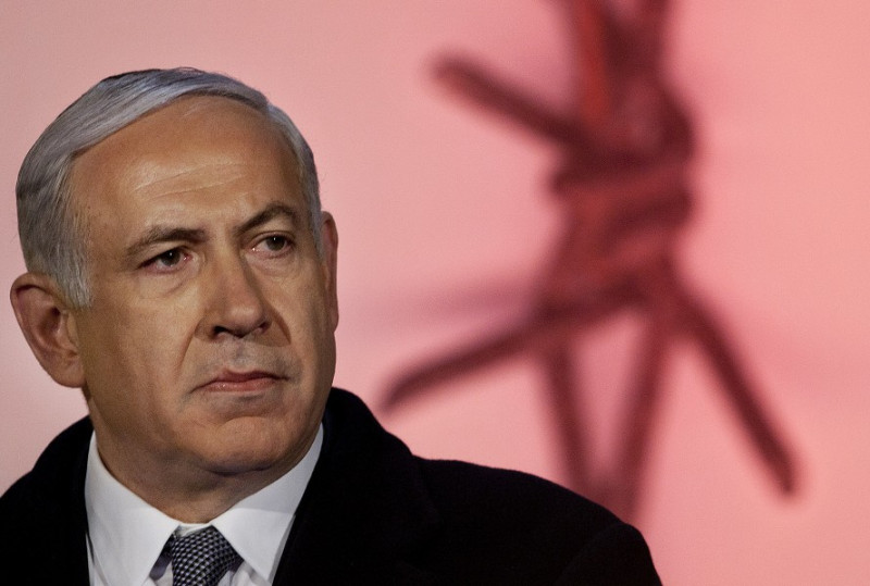 以色列總理納坦雅胡(Benjamin Netanyahu)昨(29)日表示，他可能將原定在明年舉行的國會大選提早到今年。(資料照；圖片來源:達志影像/美聯社。)   