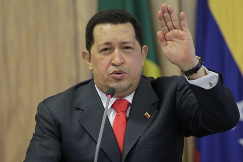 委內瑞拉強人查維斯(Hugo Chavez)。圖片來源:達志影像/路透社。   
