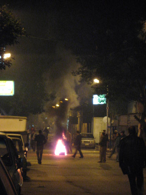 埃及首都開羅的夜晚仍有怒火在燃燒。圖片來源:浩然基金會   