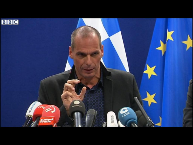 希臘財政部長瓦魯費克斯有信心找出解決方案。圖：翻攝BBC   